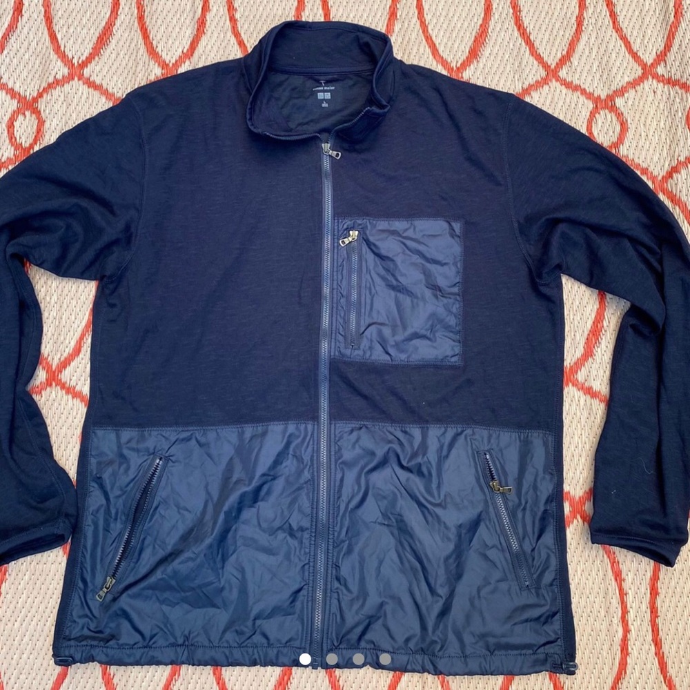 Tomas Maier x UniQlo Navy Zip Up Lightweight Jacket